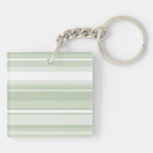 モノグラム淡い色のグのグストライプリーン キーホルダー (裏面)