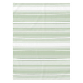 モノグラム淡い色のグのグストライプリーン テーブルクロス