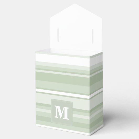 モノグラム淡い色のグのグストライプリーン フェイバーボックス (オープン)