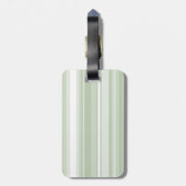 モノグラム淡い色のグのグストライプリーン ラゲッジタグ (裏面縦)
