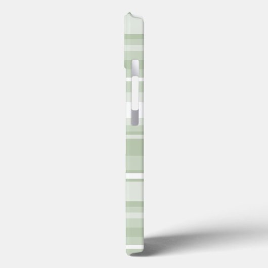 モノグラム淡い色のグストライプリー緑のケースメイトiPhoneケース Case-Mate iPhoneケース (裏面 / 左)