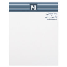 モノグラム灰色ストライプ青