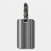 モノグラム灰色ストライプ ラゲッジタグ (裏面縦)