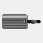 モノグラム灰色ストライプ ラゲッジタグ (裏面横)