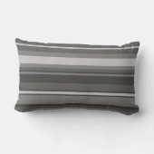 モノグラム灰色ストライプ ランバークッション (裏面)