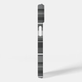 モノグラム灰色ストライプ Case-Mate iPhoneケース (裏面 / 右)