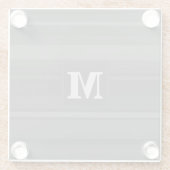 モノグラム炭ストライプ炭 ガラスコースター (裏面)