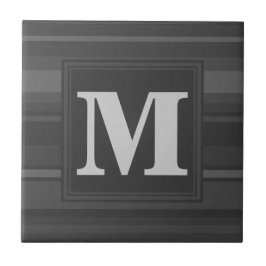 モノグラム炭ストライプ炭 タイル