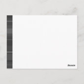 モノグラム炭ストライプ炭 ポストカード (裏面)