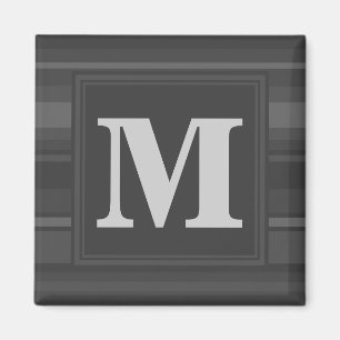 モノグラム炭ストライプ炭 マグネット