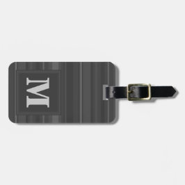 モノグラム炭ストライプ炭 ラゲッジタグ