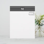 モノグラム炭ストライプ炭 レターヘッド (スタンド正面)