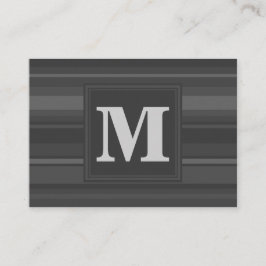 モノグラム炭ストライプ炭 名刺