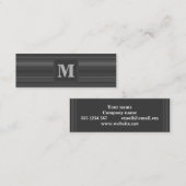 モノグラム炭ストライプ スキニー名刺 (正面/裏面)