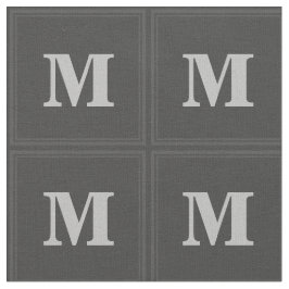 モノグラム炭正方形 ファブリック