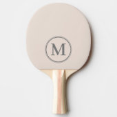 モノグラム無地のサンドキャッスルピンクカラー 卓球ラケット (正面)
