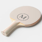 モノグラム無地のサンドキャッスルピンクカラー 卓球ラケット (正面アングル)