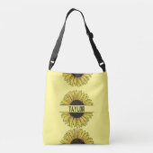 モノグラム無地の名のひまわり クロスボディバッグ (裏面)