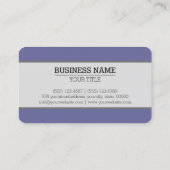 モノグラム無地の濃いブルーグレー背景 名刺 (裏面)