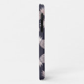 モノグラム熱帯パイナップルガーリーバラ金ゴールド海軍 Case-Mate iPhoneケース (裏面/左)