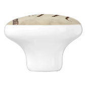 モノグラム熱帯パームエレガントスタイリッシュ セラミックノブ (側面)