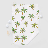 モノグラム熱帯ヤシの木のパターン ゴルフタオル (インサイチュ)