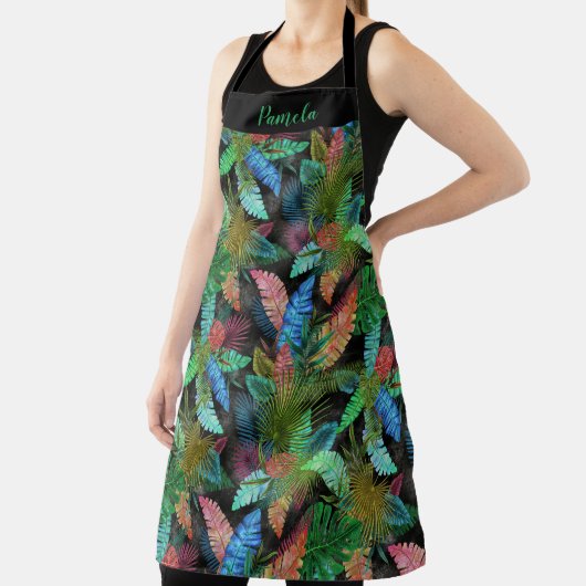 モノグラム熱帯葉 エプロン (インサイチュ)