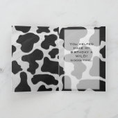 モノグラム牛の白黒 カード (内部)