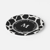 モノグラム牛プリントベビーシャワー ペーパープレート (アングル)