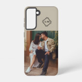 モノグラム独自のフォトカラーブロックを追加 SAMSUNG GALAXYケース (裏面)