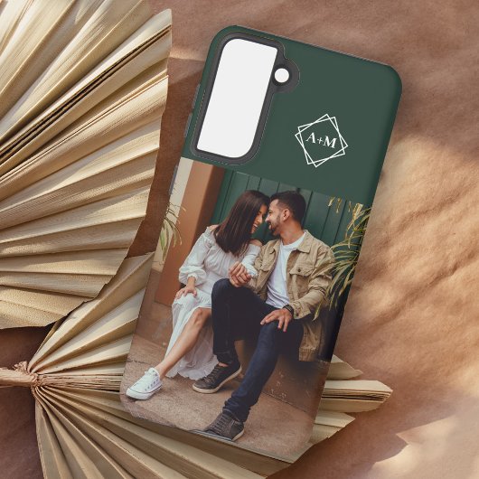 モノグラム独自のフォトグリーンカラーブロックを追加 SAMSUNG GALAXYケース