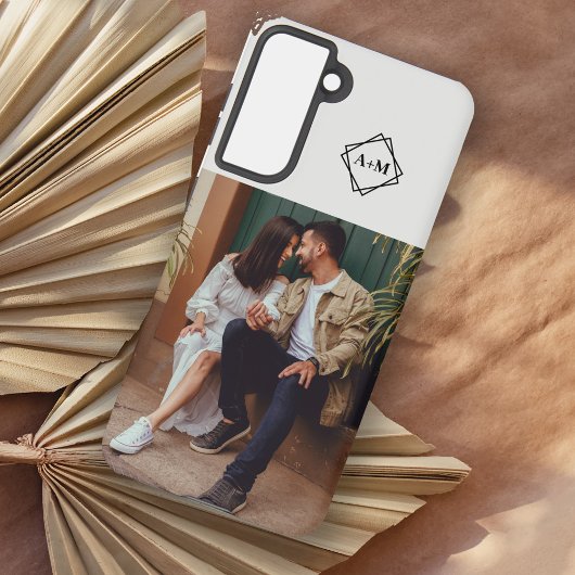 モノグラム独自のフォトグレーカラーブロックを追加 SAMSUNG GALAXYケース