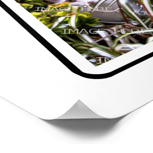 モノグラム独自の6カスタム枚の写真コラージュを作成 ポスター (角)