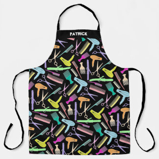 モノグラム理容師サロンスタイリスト従業員 エプロン