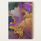 モノグラム瑪瑙金ゴールド青水彩カスタム法 プランナー手帳 (裏面)