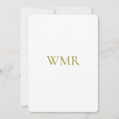 モノグラム男女兼用誕生 案内状 (正面)