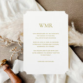 モノグラム男女兼用誕生 案内状