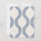 モノグラム留パーソナライズされた置名門私立校風の サンキューカード (裏面)