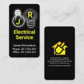 モノグラム発光球輝く 名刺 (正面/裏面)