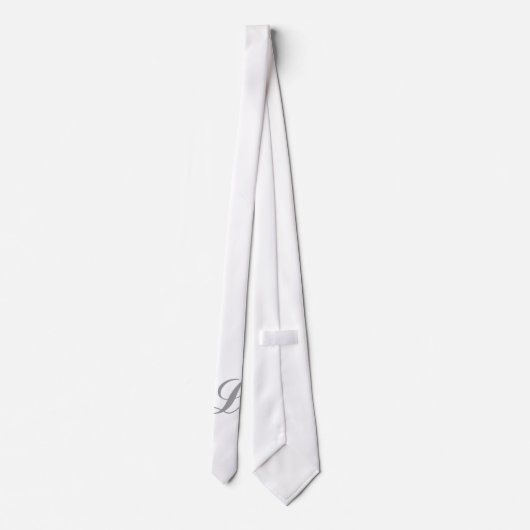 モノグラム白タイ ネクタイ (裏面)