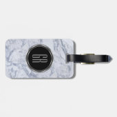 モノグラム白フェイク大理石模様 ラゲッジタグ (裏面横)