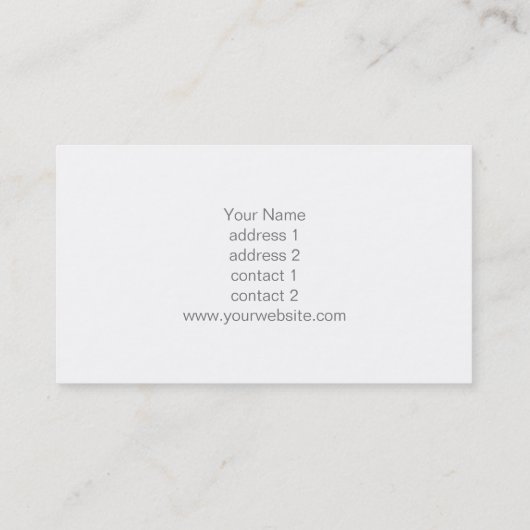 モノグラム白金ゴールド大理石 名刺 (裏面)