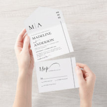 モノグラム白黒とオーバーレイ結婚写真