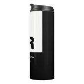 モノグラム白黒カスタムギフト作成 タンブラー (回転右)