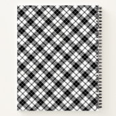 モノグラム白黒バッファロープレイドガーリースクリプト ノートブック (裏面)