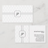 モノグラム白黒パターン 名刺 (正面/裏面)