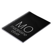 モノグラム白黒パーソナル ノートブック (左側)