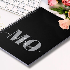 モノグラム白黒パーソナル ノートブック