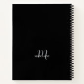 モノグラム白黒パーソナル ノートブック (裏面)