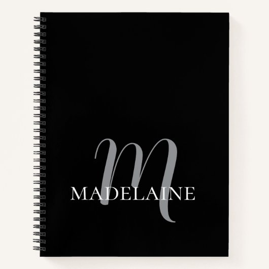 モノグラム白黒パーソナル ノートブック (正面)